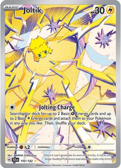 Joltik 150 142 (SCR) #150/142 Illustration Rare (Holofoil Near Mint) SV07: Stellar Crown Pokemon: 2024