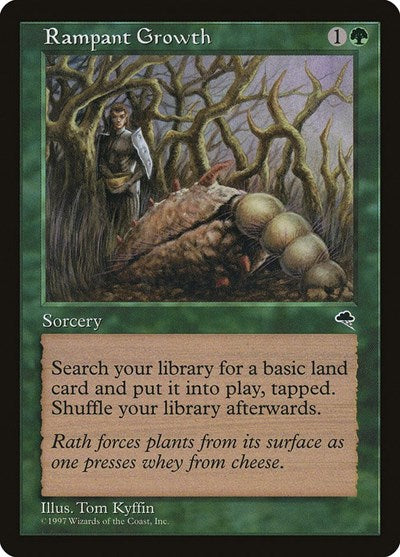 Rampant Growth (TMP) #245 Common (Moderately Played) Tempest Magic: The Gathering: 1997