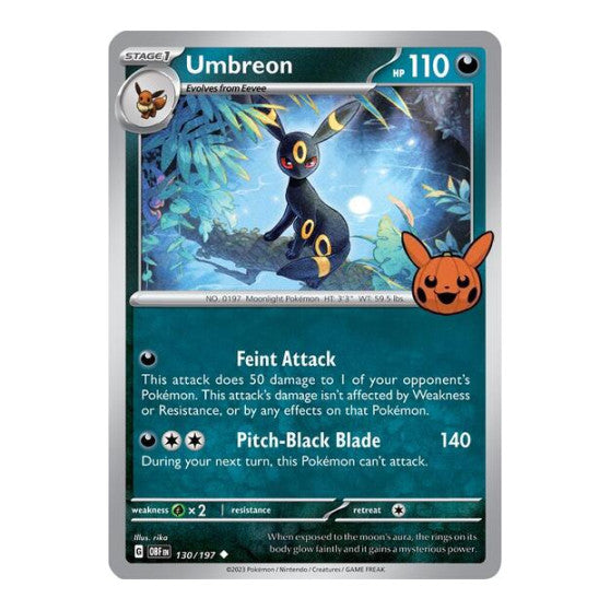 Umbreon (TTBB24) #130/197 Uncommon (Near Mint) Trick or Trade BOOster Bundle 2024 Pokemon: 2024