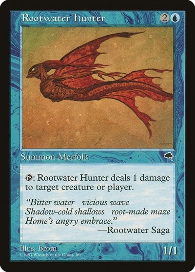 Rootwater Hunter (TMP) #82 Common (Lightly Played) Tempest Magic: The Gathering: 1997