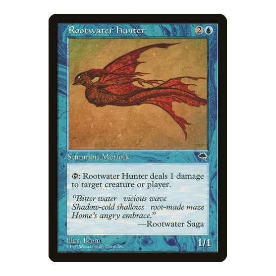 Rootwater Hunter (TMP) #82 Common (Lightly Played) Tempest Magic: The Gathering: 1997