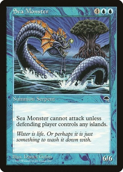 Sea Monster (TMP) #85 Common (Lightly Played) Tempest Magic: The Gathering: 1997