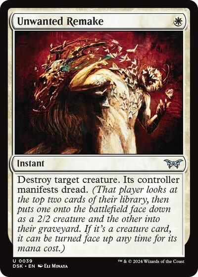 Unwanted Remake (DSK) #39 Uncommon (Lightly Played) Duskmourn: House of Horror Magic: The Gathering: 2024