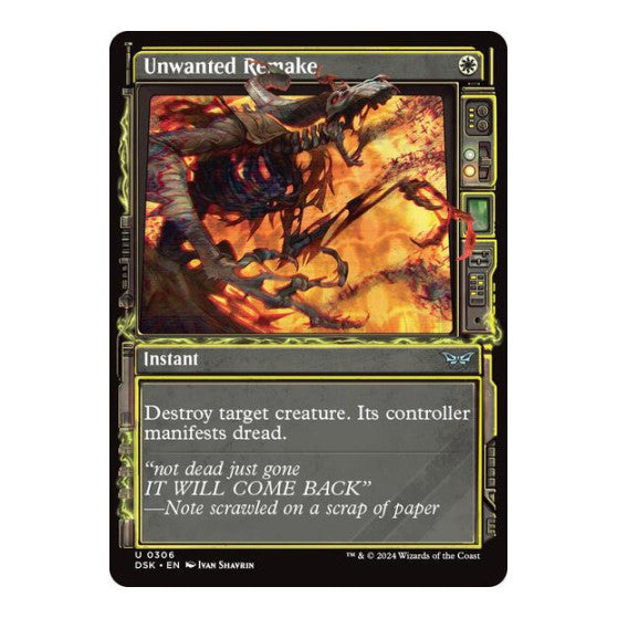 Unwanted Remake Showcase (DSK) #306 Uncommon (Foil Near Mint) Duskmourn: House of Horror Magic: The Gathering: 2024