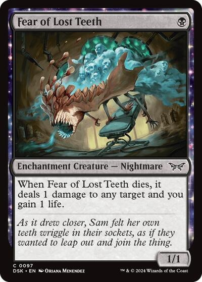Fear of Lost Teeth (DSK) #97 Common Duskmourn: House of Horror Magic: The Gathering: 2024