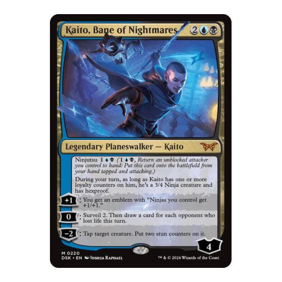 Kaito Bane of Nightmares (DSK) #220 Mythic Rare (Near Mint) Duskmourn: House of Horror Magic: The Gathering: 2024