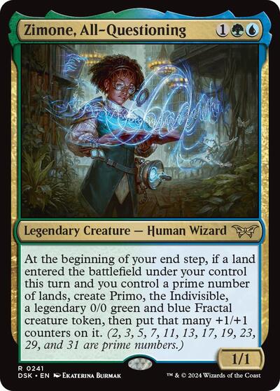 Zimone All Questioning (DSK) #241 Rare Duskmourn: House of Horror Magic: The Gathering: 2024