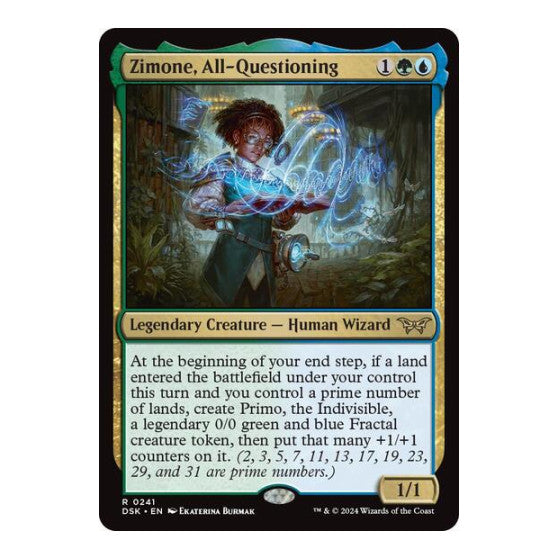 Zimone All Questioning (DSK) #241 Rare Duskmourn: House of Horror Magic: The Gathering: 2024