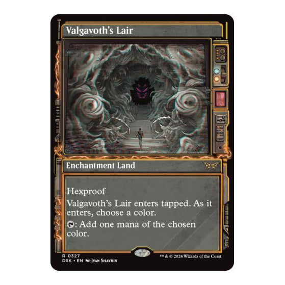 Valgavoth's Lair (Showcase) (DSK) #327 Rare (Lightly Played) Duskmourn: House of Horror Magic: The Gathering: 2024