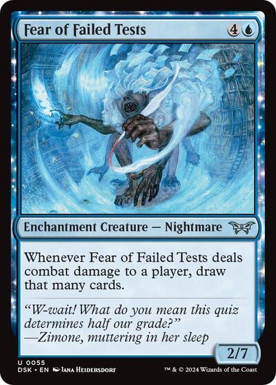 Fear of Failed Tests (DSK) #55 Uncommon (Lightly Played) Duskmourn: House of Horror Magic: The Gathering: 2024