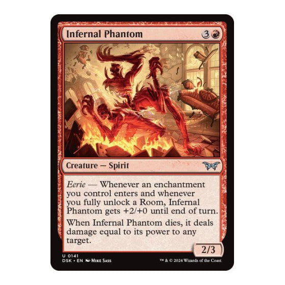 Infernal Phantom (DSK) #141 Uncommon Duskmourn: House of Horror Magic: The Gathering: 2024