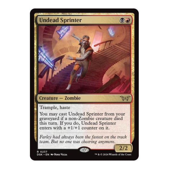 Undead Sprinter (DSK) #237 Rare Duskmourn: House of Horror Magic: The Gathering: 2024