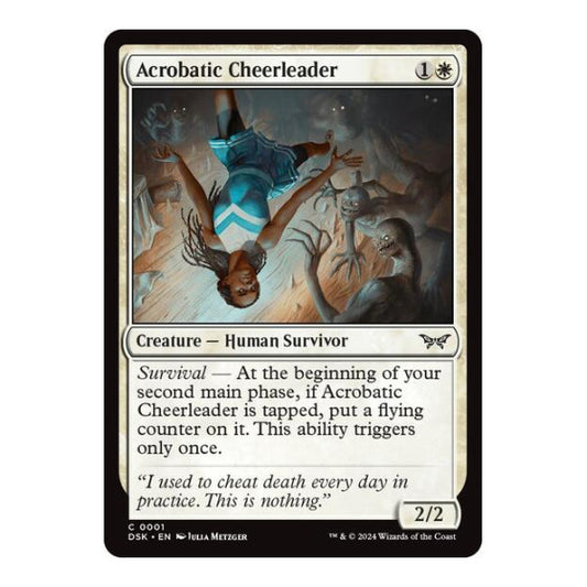 Acrobatic Cheerleader (DSK) #1 Common Duskmourn: House of Horror Magic: The Gathering: 2024