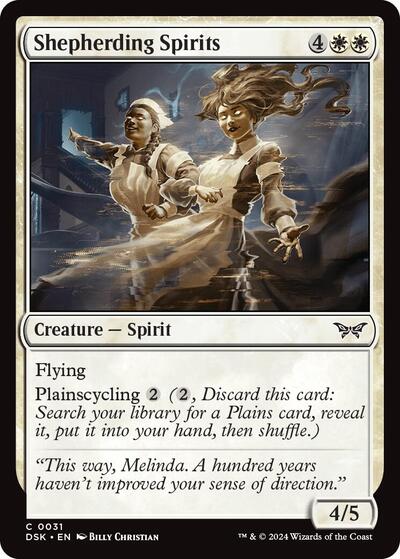 Shepherding Spirits (DSK) #31 Common (Lightly Played) Duskmourn: House of Horror Magic: The Gathering: 2024