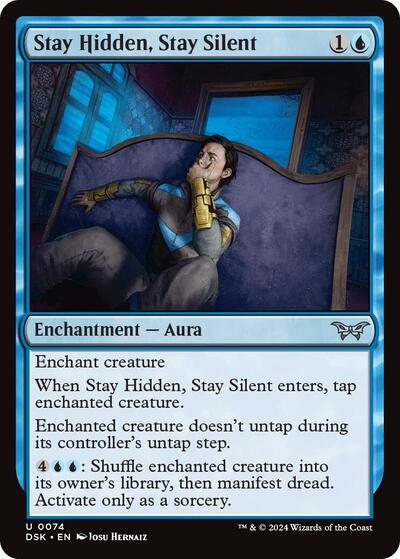 Stay Hidden Stay Silent 0074 (DSK) #74 Uncommon (Lightly Played) Duskmourn: House of Horror Magic: The Gathering: 2024