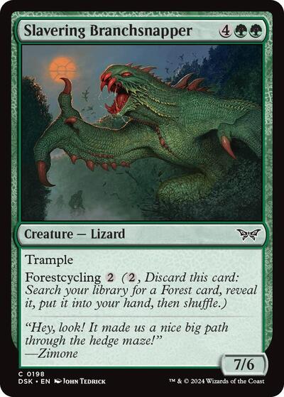 Slavering Branchsnapper (DSK) #198 Common Duskmourn: House of Horror Magic: The Gathering: 2024