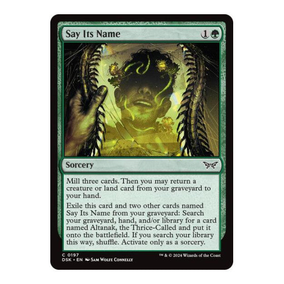Say Its Name (DSK) #197 Common Duskmourn: House of Horror Magic: The Gathering: 2024
