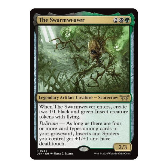 The Swarmweaver (0236) (DSK) #236 Rare (Lightly Played) Duskmourn: House of Horror Magic: The Gathering: 2024