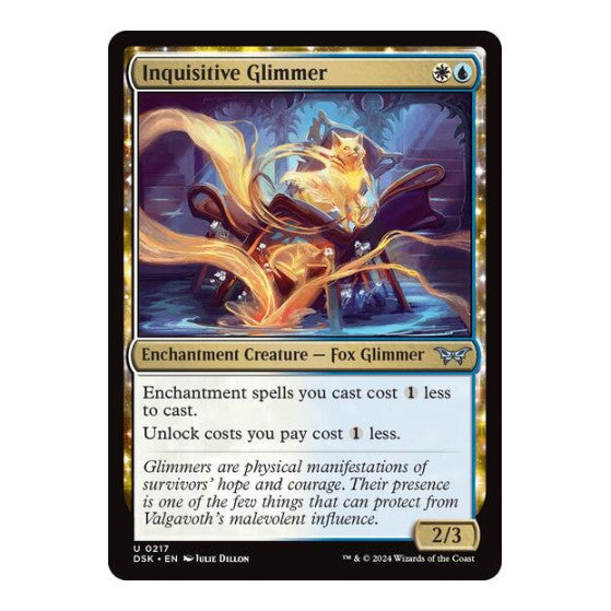 Inquisitive Glimmer (DSK) #217 Uncommon Duskmourn: House of Horror Magic: The Gathering: 2024