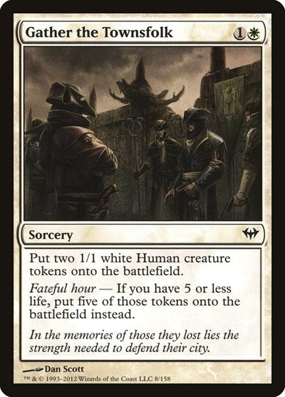 Gather the Townsfolk (DKA) #8 Common Dark Ascension Magic: The Gathering: 2012