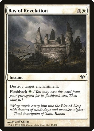 Ray of Revelation (DKA) #17 Common (Moderately Played) Dark Ascension Magic: The Gathering: 2012