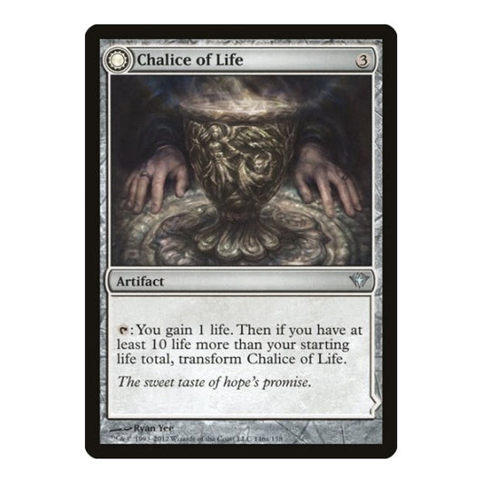 Chalice of Life (DKA) #146 Uncommon (Moderately Played) Dark Ascension Magic: The Gathering: 2012
