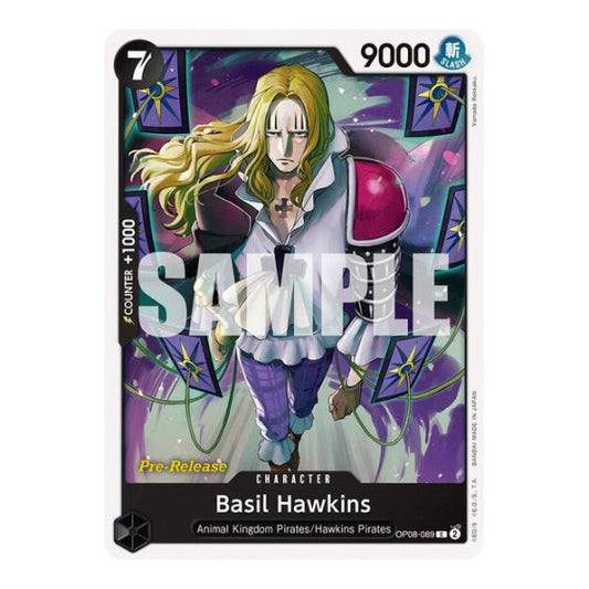 Basil Hawkins (OP08 PRE) #OP08-089 Common (Near Mint) Two Legends Pre-Release Cards One Piece Card Game: 2024