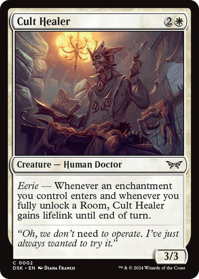 Cult Healer (DSK) #2 Common Duskmourn: House of Horror Magic: The Gathering: 2024