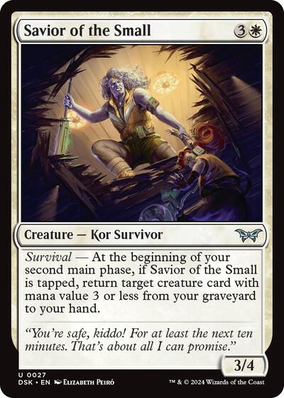 Savior of the Small (DSK) #27 Uncommon (Lightly Played) Duskmourn: House of Horror Magic: The Gathering: 2024