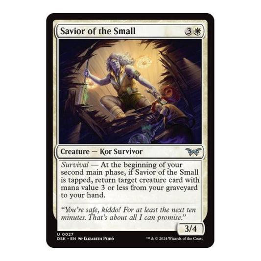 Savior of the Small (DSK) #27 Uncommon (Lightly Played) Duskmourn: House of Horror Magic: The Gathering: 2024