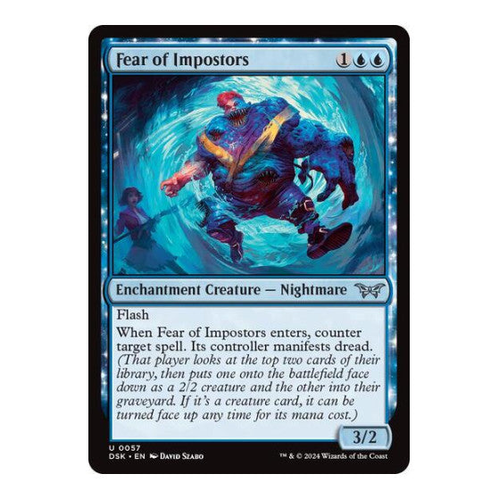 Fear of Impostors (DSK) #57 Uncommon Duskmourn: House of Horror Magic: The Gathering: 2024