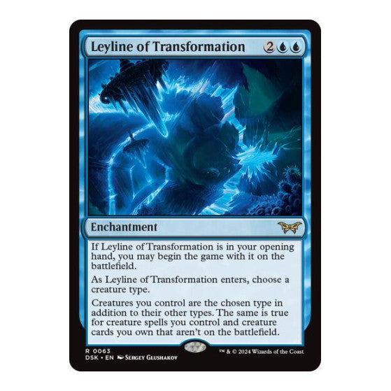 Leyline of Transformation (DSK) #63 Rare (Lightly Played) Duskmourn: House of Horror Magic: The Gathering: 2024