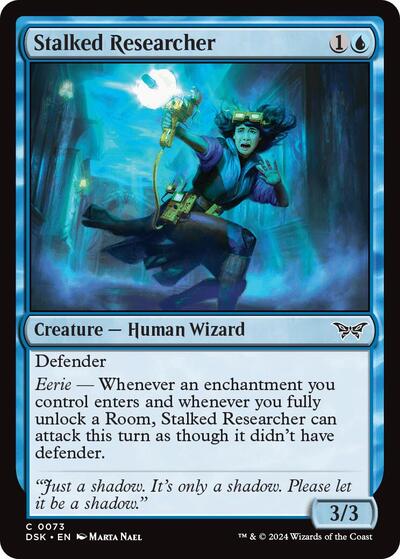 Stalked Researcher (DSK) #73 Common (Lightly Played) Duskmourn: House of Horror Magic: 2024