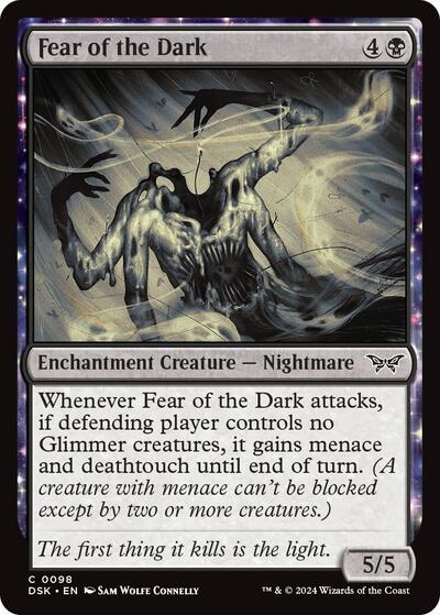 Fear of the Dark (DSK) #98 Common (Lightly Played) Duskmourn: House of Horror Magic: The Gathering: 2024