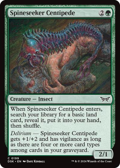Spineseeker Centipede (DSK) #199 Common (Lightly Played) Duskmourn: House of Horror Magic: The Gathering: 2024