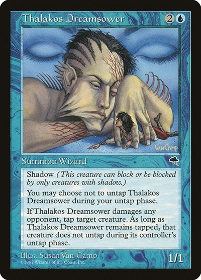 Thalakos Dreamsower (TMP) #92 Uncommon (Lightly Played) Tempest Magic: The Gathering: 1997