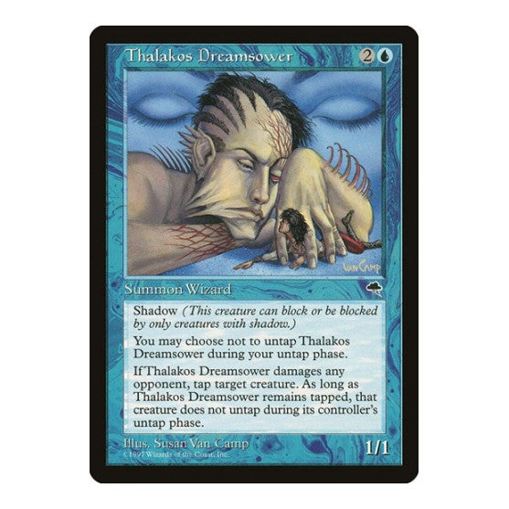 Thalakos Dreamsower (TMP) #92 Uncommon (Lightly Played) Tempest Magic: The Gathering: 1997
