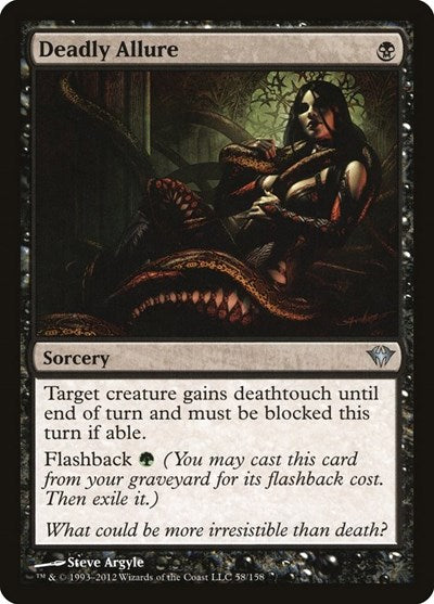 Deadly Allure (DKA) #58 Uncommon (Lightly Played) Dark Ascension Magic: 2012