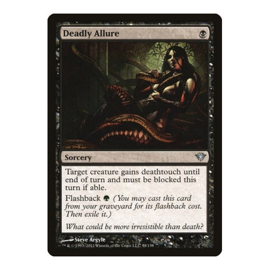 Deadly Allure (DKA) #58 Uncommon (Lightly Played) Dark Ascension Magic: The Gathering: 2012