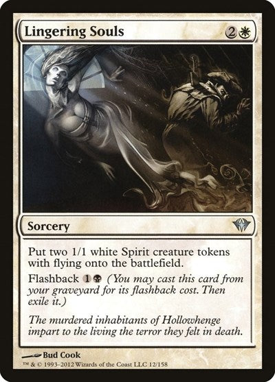 Lingering Souls (DKA) #12 Uncommon (Lightly Played) Dark Ascension Magic: 2012
