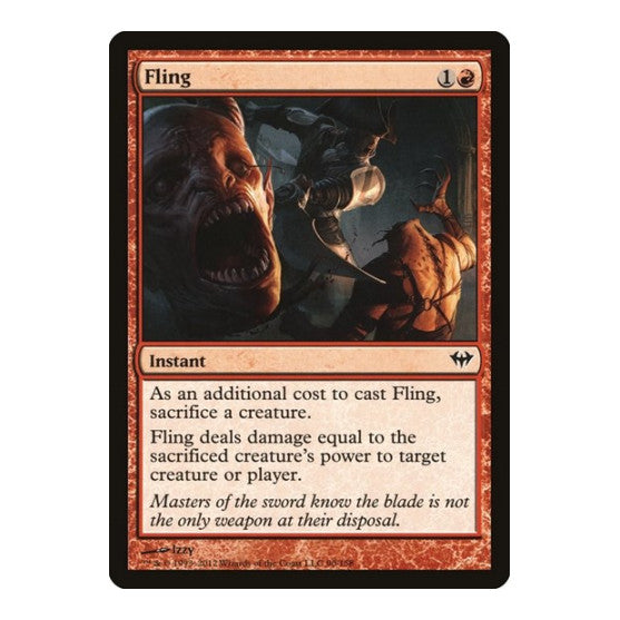 Fling (DKA) #90 Common (Lightly Played) Dark Ascension Magic: The Gathering: 2012