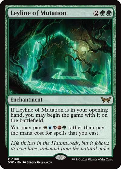 Leyline of Mutation (DSK) #188 Rare (Lightly Played) Duskmourn: House of Horror Magic: The Gathering: 2024