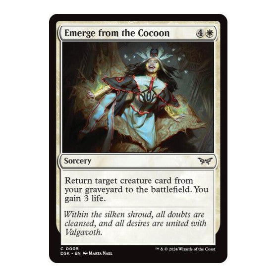 Emerge from the Cocoon (DSK) #5 Common (Lightly Played) Duskmourn: House of Horror Magic: The Gathering: 2024