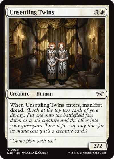 2024 Magic: Duskmourn: House of Horror (DSK) - Unsettling Twins (#38, Common)