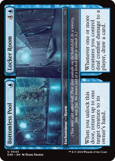 Bottomless Pool Locker Room (DSK) #43 Uncommon (Lightly Played) Duskmourn: House of Horror Magic: 2024