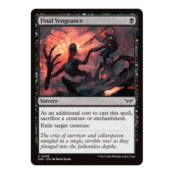 Final Vengeance (DSK) #99 Common Duskmourn: House of Horror Magic: The Gathering: 2024