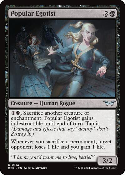 Popular Egotist (DSK) #114 Uncommon (Near Mint) Duskmourn: House of Horror Magic: The Gathering: 2024
