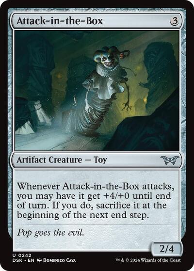 Attack in the Box (DSK) #242 Uncommon (Lightly Played) Duskmourn: House of Horror Magic: The Gathering: 2024