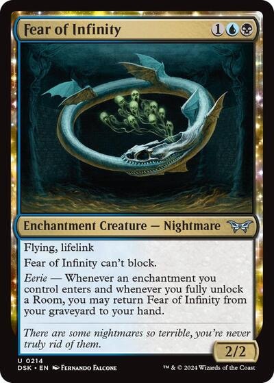 Fear of Infinity (DSK) #214 Uncommon (Lightly Played) Duskmourn: House of Horror Magic: The Gathering: 2024
