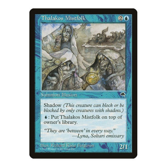 Thalakos Mistfolk (TMP) #93 Common (Lightly Played) Tempest Magic: The Gathering: 1997